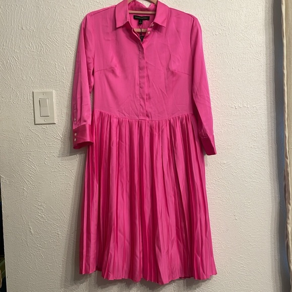 NWT Banana Republic Pleat-Skirt Shirtdress Size 0 - Picture 4 of 7